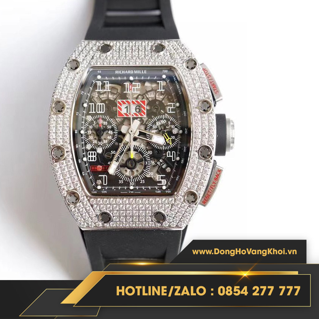 ng H Richard Mille RM11 03 FULL DIAMOND Fake 1 1 SI U C P