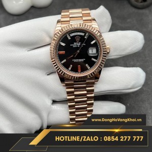 Đồng hồ Rolex Day Date RoseGold 218235 41mm chế tác vàng khối 18k